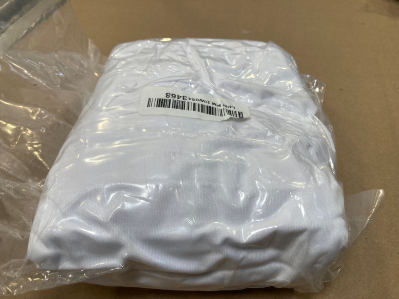 Photo 1 of Box Spring Cover King Size, Elastic Fabric Wrap Around 4 Sides Bed Skirt, Sleek Alternative for Bed Skirts for Hotel/Home, Fits Box Springs up to 13”, White