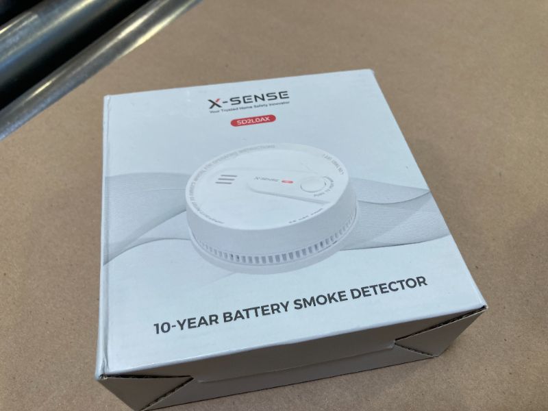 Photo 1 of X-Sense  Detector, 10-Year Battery Smoke Fire Alarm with Photoelectric Sensor, LED Indicator & Silence Button, 1-Pack