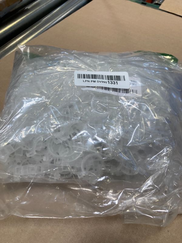 Photo 1 of Glory Island 200 Pcs Tomato Clips for String Trellis, Plant Support Clips for Climbing Plants, Tomato and Grape Vines Vegetable Plant Plastic Clear Clips for Upright Growth