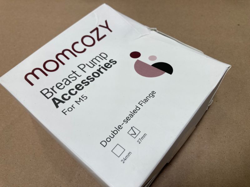 Photo 1 of Momcozy Double-Sealed Flange 27mm Compatible with Momcozy M5 Breast Pump. Original M5 Breast Pump Replacement Accessories, 1PC (27mm)