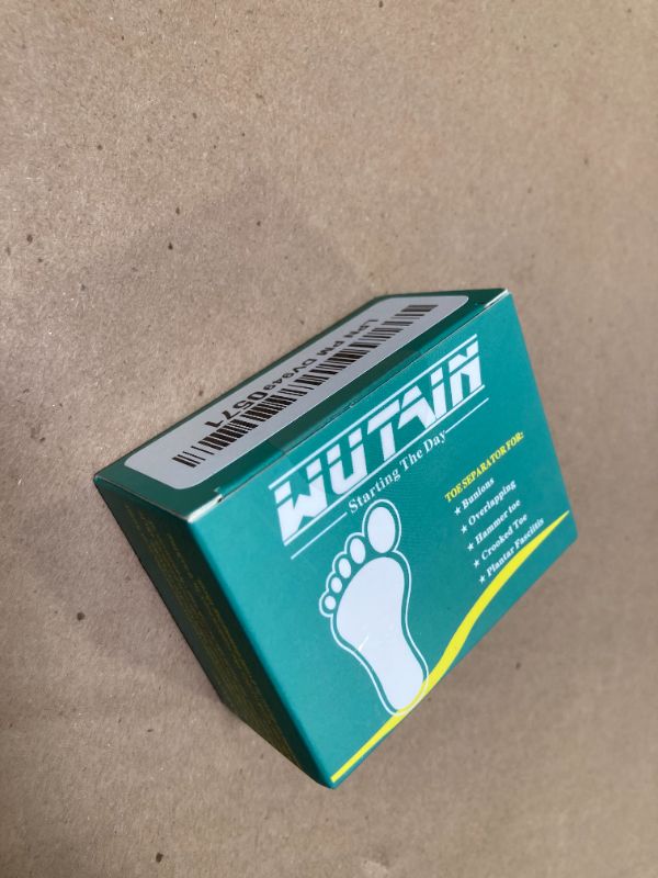 Photo 1 of WUTAIN Toe Straightener-Soft and Skin Friendly Hammertoe Corrector, Double Orifice Design Big Toe Separator, Relieve Foot Pain, Suitable for Overlapping, Hallux Valgus, Hammer Toe?1pair Brown?