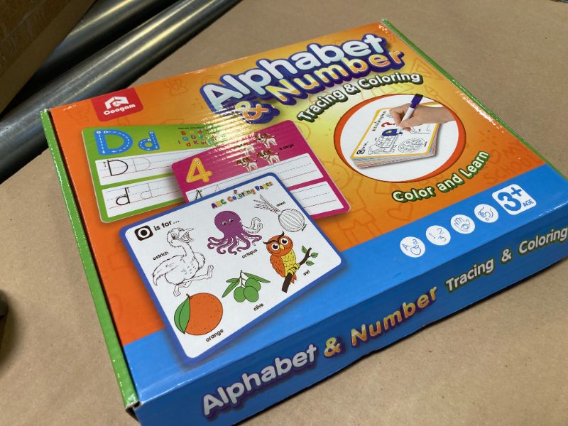 Photo 1 of Coogam Handwriting Drawing Practice Cards, 36pcs Alphabet Number Painting Coloring with Pens, Double Sided Write and Wipe Tracing Flashcards, Educational Montessori Toy Gift for 3 4 5 Year Old Kids1046630747
LPNPMDW3091341
