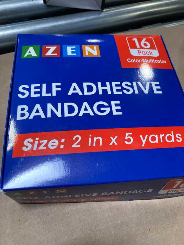 Photo 1 of AZEN 16 Pack Self Adhesive Bandage Wrap, 2" X 5 Yards Elastic Cohesive Bandage Wrap, Color Athletic Tape, Vet Wrap, Ankle Tape, Tattoo Grip Tape Wrap
