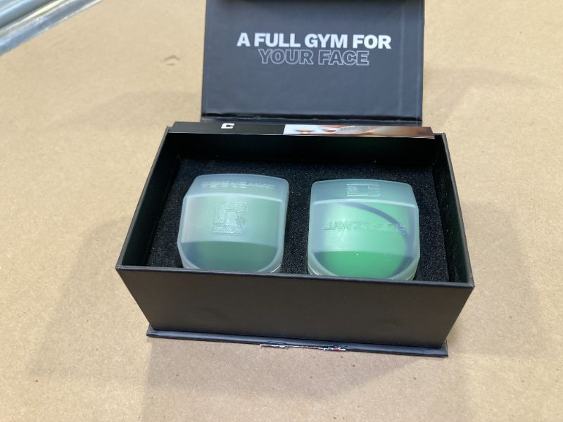 Photo 1 of Jawzrsize Jaw Exerciser for Men - Pop N Go Guys Pack Intermediate Green and Advanced Green Jaw Trainer, Jaw Clenching Relief, Double Chin Reducer, Jawline Shaper and Neck Exerciser