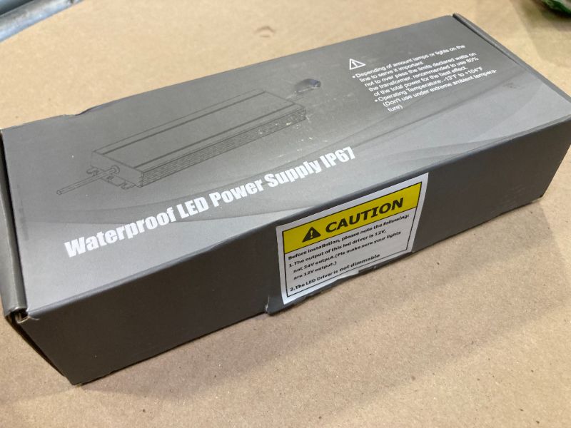 Photo 1 of LED Driver 150 Watts Waterproof IP67 AC 110-260V to 12V 12.5A Low Voltage Transformer Outdoor Ultra Thin Power Supply Adapter for LED Strip,Landscape Lighting Project, and Any 12V LED Lights