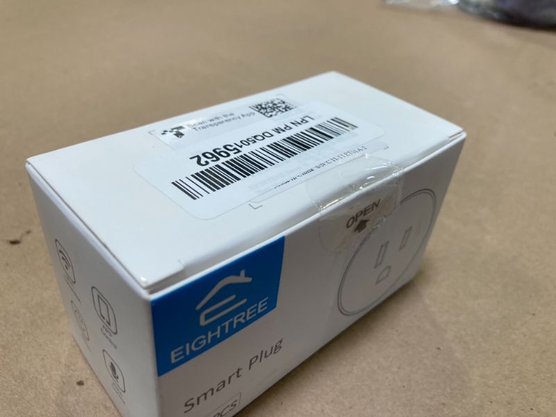 Photo 1 of EIGHTREE Smart Plug, Smart Plugs That Work with Alexa & Google Home, Compatible with SmartThings, Smart Outlet with WiFi Remote Control and Timer Function, 2.4GHz Wi-Fi Only, 2Packs