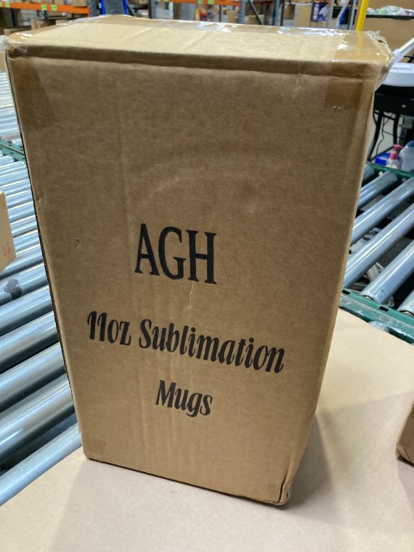 Photo 1 of AGH 16pcs 11 Oz Sublimation Mugs Blank, White Coffee Ceramic Mugs Bulk, Plain Mug Cups for Sublimation with Bamboo Lids and Stainless Steel Spoon For Coffee, Soup, Tea, Milk, Latte, Hot Cocoa