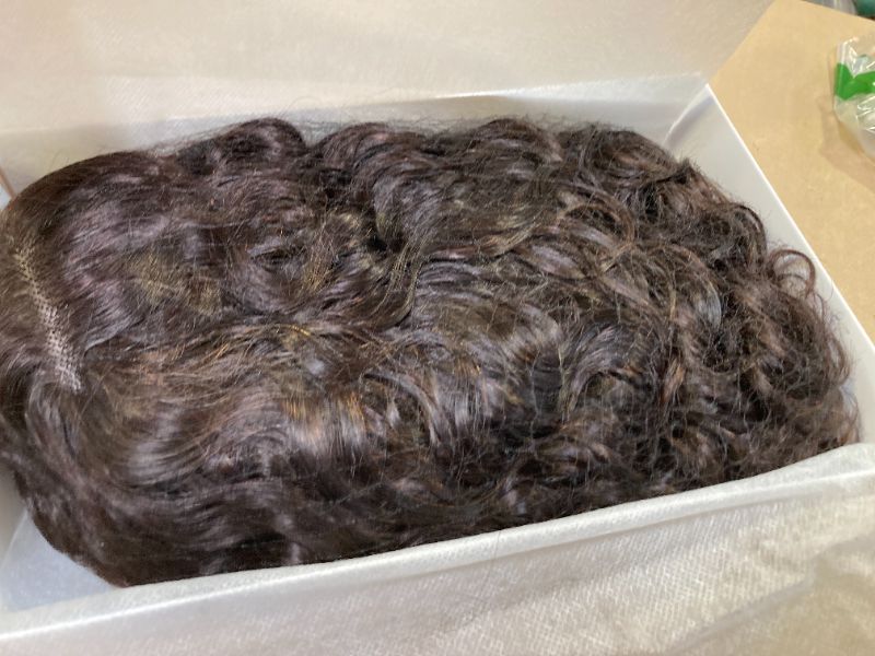Photo 1 of WIGER Short Curly Lace Frontal Human Hair Wigs for Black Women Black HD Lace Curly Bob Lace Front Hair Transparent Lace Glueless Human Hair Wigs Water Wave Closure Wigs (12 Inches)