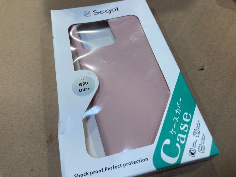 Photo 1 of E Segoi Designed for Galaxy S20 Ultra/Galaxy S20 Ultra 5G Case, Liquid Silicone Gel Rubber Shockproof Case Soft Microfiber Cloth Lining Cushion Compatible with S20 Ultra 6.9inch (Pink Sand)