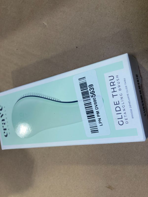 Photo 1 of Glide Thru Detangling Brush by Crave Naturals - Tangle-Free Hairbrush for Curly and Straight Hair - Gentle Detangler for Kids, Teens, and Adults - Wet and Dry Hair Care - Travel-Friendly, Turquoise