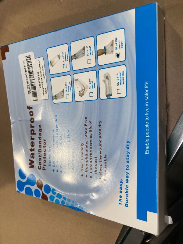 Photo 1 of 100% Waterproof Foot Cast Cover Wound Protector for Shower Bath, Watertight Cast Bag Covers for Broken Surgery Foot, Wound and Burns - Reusable [2025 Upgrade]