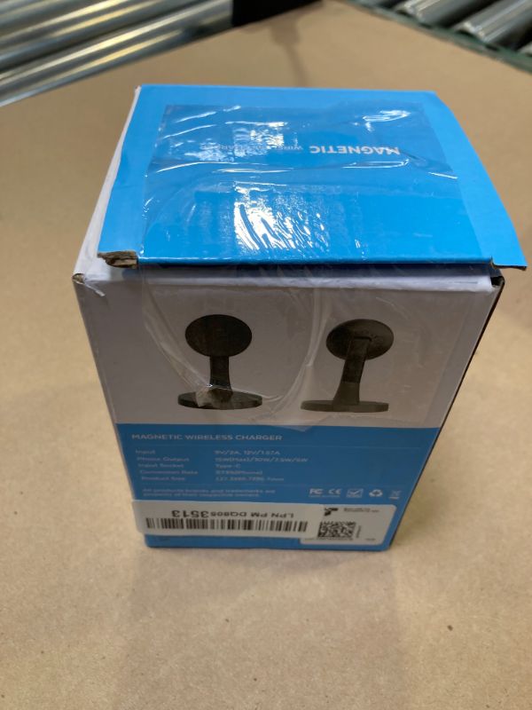 View 2 of Magnetic Wireless Charger Stand 15W Fast Mag-Safe Charger for iPhone 16/16 Pro/16 Plus/16 Pro Max/15/14/13/12 Series Magnet Wireless Charging Station/Pad with Sleep-Friendly Light for AirPods