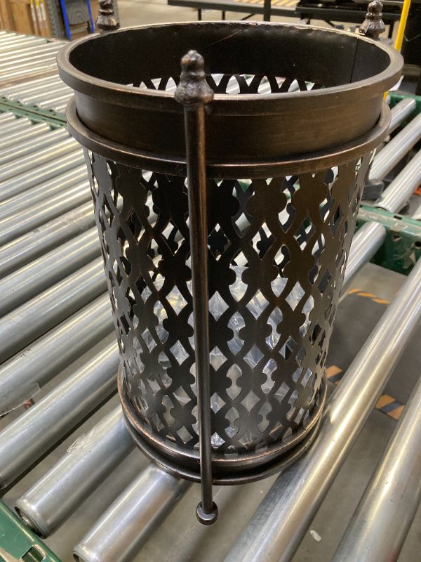 Photo 1 of Dualplex Super Quality Umbrella Stand Umbrella Holder Antique Look Metal Entry Hallway Décor Round Style w/Removable Drip Tray Home Office Rack Umbrellas Canes Walking Sticks Gift Idea 16" Tall