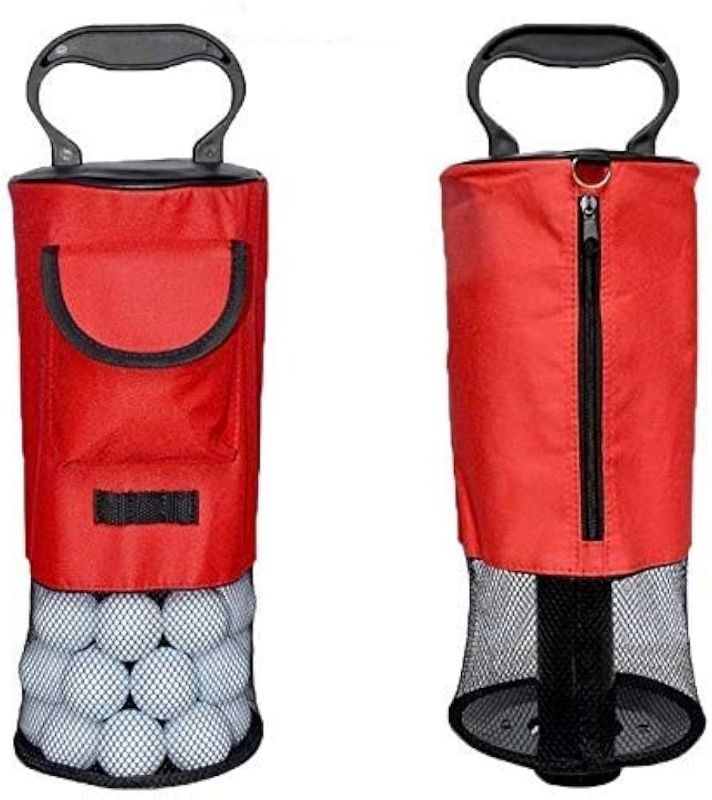 Photo 1 of Golf Ball Retriever Shag Bag for Golf Balls, Golf Ball Picker Upper Golf Ball Shagger, Detachable Collector and Portable Pocket Storage Retriever (Holds 70 Balls) 