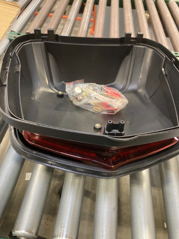 Photo 1 of Motorcycle Scooter Tail Trunk, Waterproof Impact Resistant Large Capacity Universal Motorcycle Rear Top Box,Motorcycle Trunk 