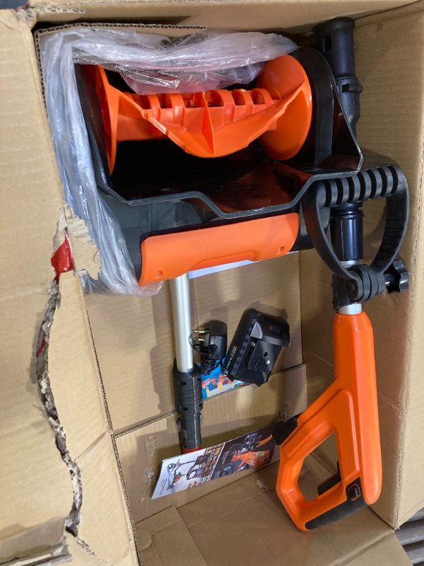 Photo 1 of SuperHandy Cordless Snow Shovel, 20V 2Ah Electric Snow Thrower - Lightweight, 10"x5" Clearing Path, 25 ft Throwing Distance, 300 lbs/Min Snow Capacity (2024)
