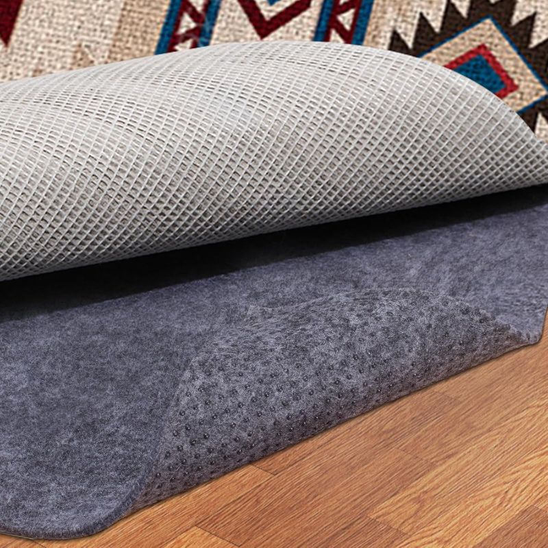 Photo 1 of Non Slip Rug Pad, 6x9 Ft Extra Large Felt Area Rug, 1/4” Cushioned Non Skid Carpet Pads, Felt Rug Pad for Under Hardwood Floors, Thick Rug Pads for All Floors, Keep Rug Soft and Safe
