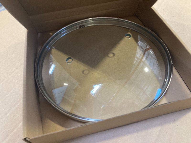 Photo 1 of Tighall 8" Tempered Glass Lid with Steam Vent Hole Universal Pan Pot Clear Cookware Lid Replacement with Holder Handle, Stainless Steel Rim, Fits for Pots/Pan/Electric Pressure Cooker