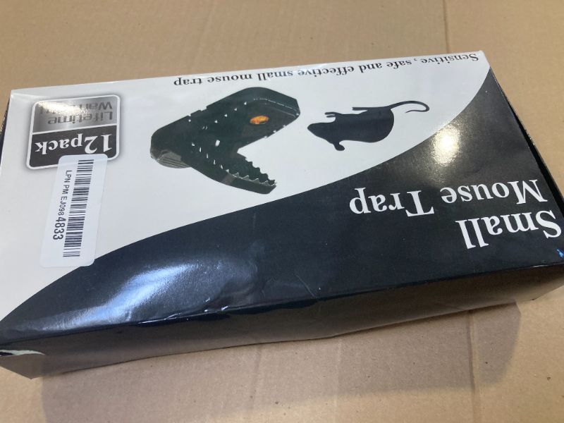 Photo 1 of VRXVR Mouse Traps 12-Pack, Indoor Outdoor Use, Small Mice Catchers for Home Indoor, Reusable Mice Trap, Quick-Set Mousetraps for House