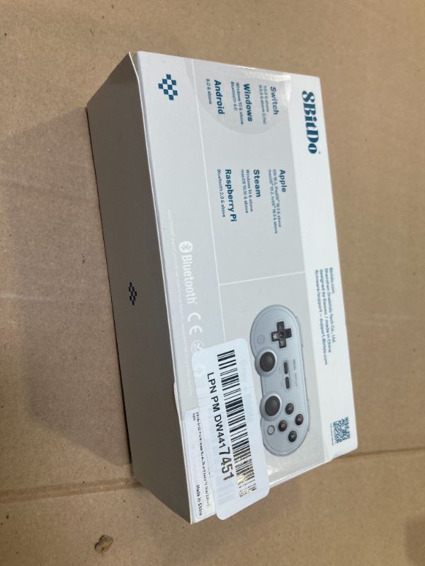 Photo 1 of 8Bitdo Sn30 Pro Wireless Bluetooth Controller, Hall Effect Joystick Update, Retro Gamepad for Switch, PC, Steam Deck, Android, Raspberry PI, iPhone, iPad, macOS and Apple TV (Gray Edition)
