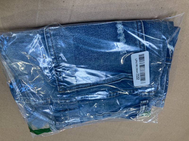 Photo 1 of Angerella Women's Casual Button Denim Shorts Rolled Hem Jean Shorts Denim Shorts Juniors,Blue,Large