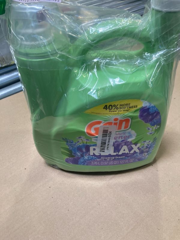 Photo 1 of Gain Liquid Fabric Softener (Fabric Conditioner), Relax, 127 fl oz, 188 Loads