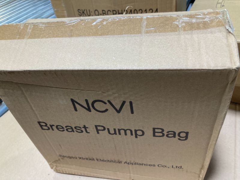 Photo 1 of NCVI Breast Pump Bag, Double Layer Removable Pump Bag for Spectra S1, S2, Medela, Breast Pump Backpack with Ice Pack, Insulated Breast Milk Cooler Travel Bag for Working Nursing Moms, Grey