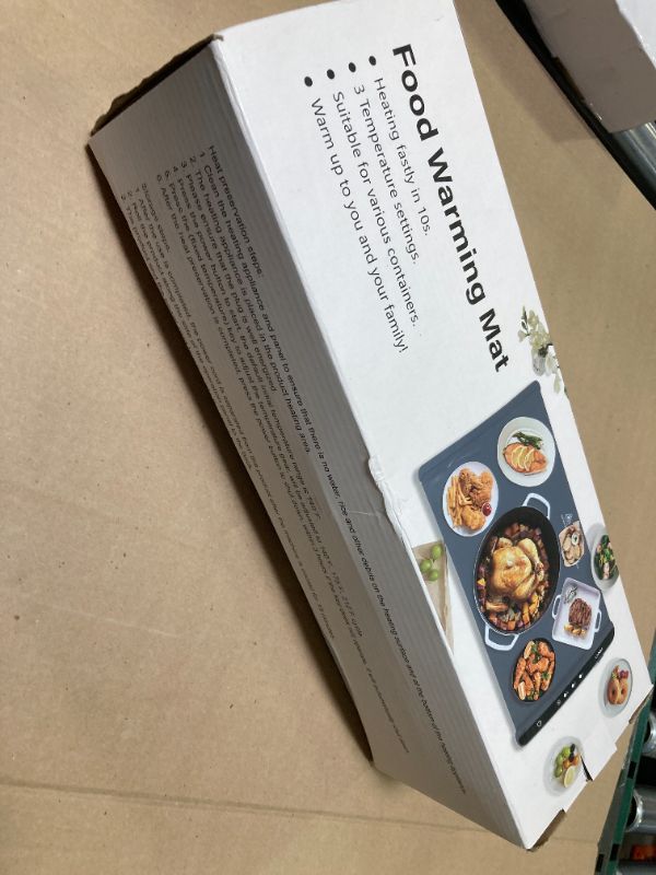 Photo 1 of Warming Mat for Food,Food Warming Mat,Electric Warming Tray for Buffets Party and Home Daily Use,Heating Fastly in 10s,Portable Design,Timed Function for Your Family.