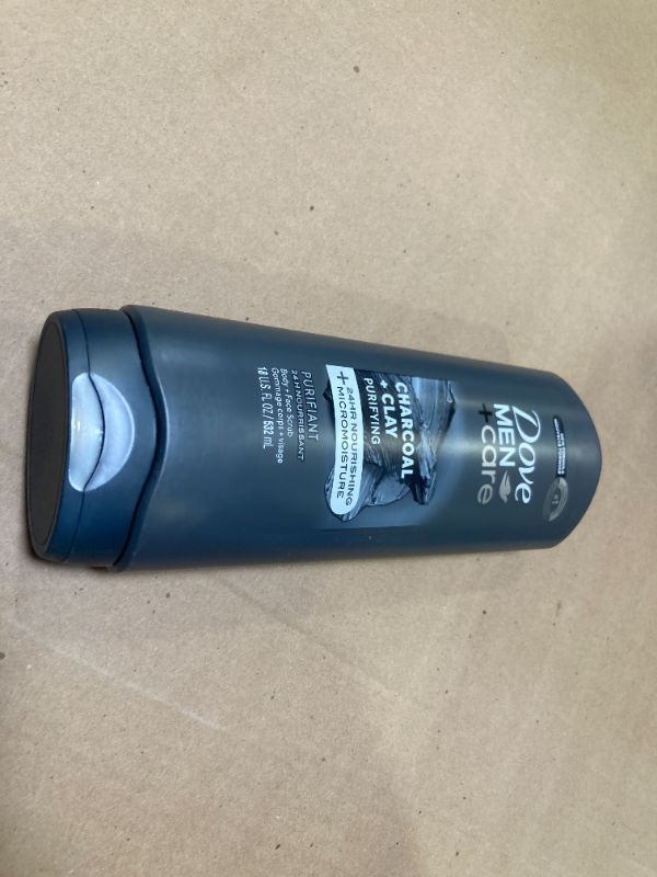 Photo 1 of DOVE MEN + CARE Body and Face Wash Purifying Charcoal + Clay Body Wash for Men with 24-Hour Nourishing Micromoisture Technology 18 oz