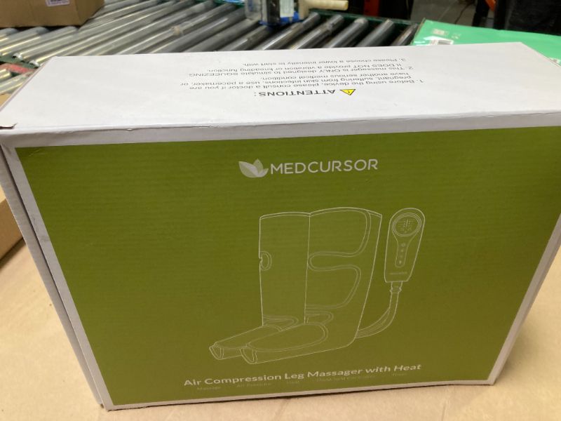 Photo 1 of Medcursor Air Compression Leg Massager, Calf and Foot Massager for Circulation and Swelling Relief, Adjustable Massage Boots for Home Office Use - 3 Modes, 3 Intensities, 2 Timers, No Heat