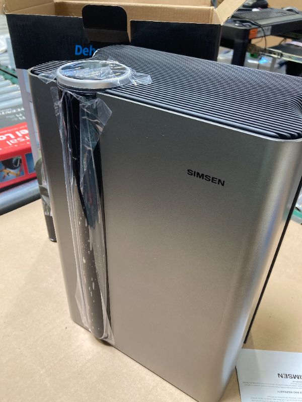 Photo 1 of SIMSEN 95oz Dehumidifiers for Home, 800 sq ft Dehumidifier Reusable Filter, Small Dehumidifier with Drain Hose, Dehumidifiers for Bedroom Bathroom Basements Closet RV