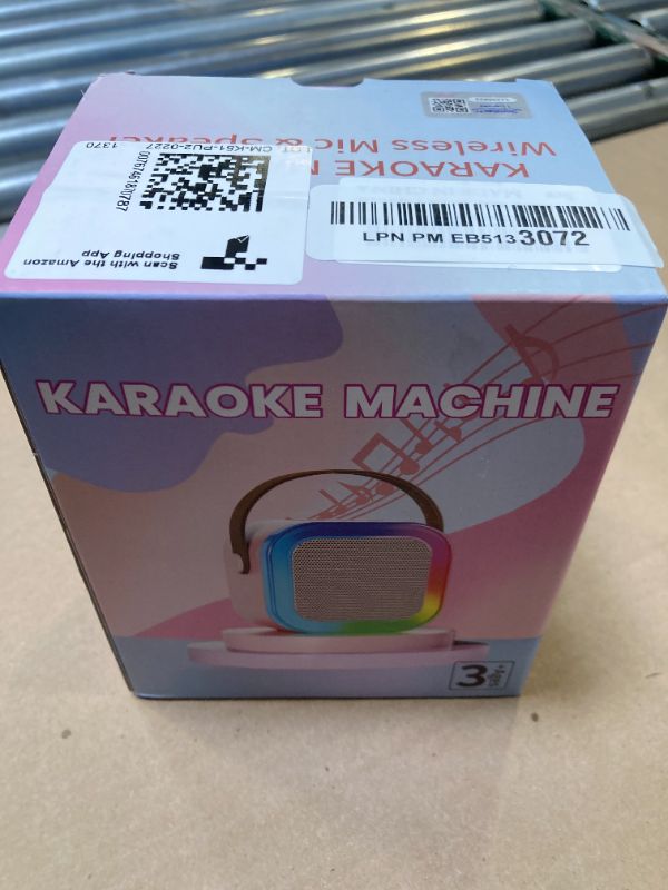 Photo 1 of ?2025 Newest? Mini Karaoke Machine for Kids Girls & Boys, Portable Bluetooth Speaker with 2 Wireless Microphones, Kids Birthday Gifts for Ages 4-8+,Lights,Voice Changer,AUX/TF Card Support?Purple