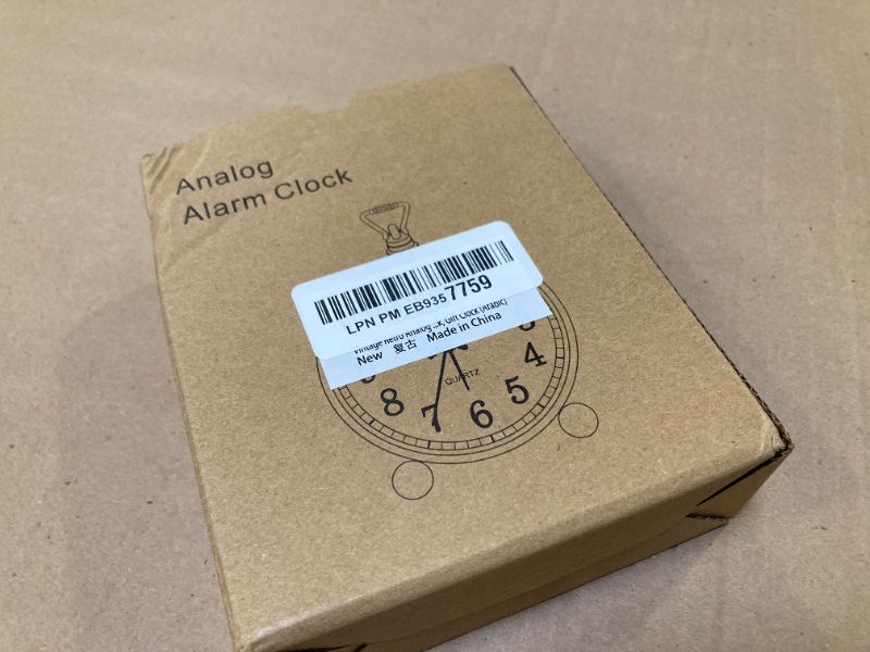 Photo 1 of Vintage Retro Analog Alarm Clock, 4 inch Super Silent Non Ticking Small Clock with Night Light, Battery Operated, Simply Design, for Living Room, Bedroom, Bedside, Desk, Gift Clock (Arabic)