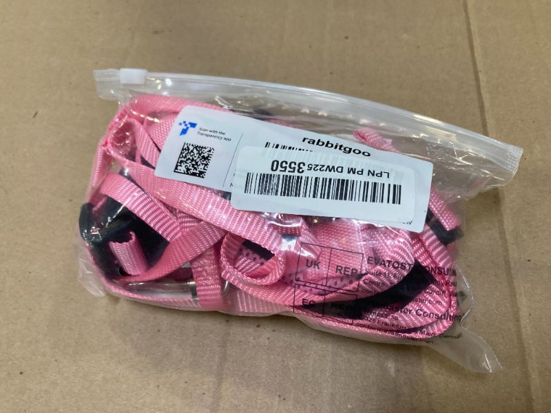 Photo 1 of rabbitgoo Cat Harness and Leash for Walking, Escape Proof Soft Adjustable Vest Harnesses for Cats, Easy Control Breathable Reflective Strips Jacket, Pink, S