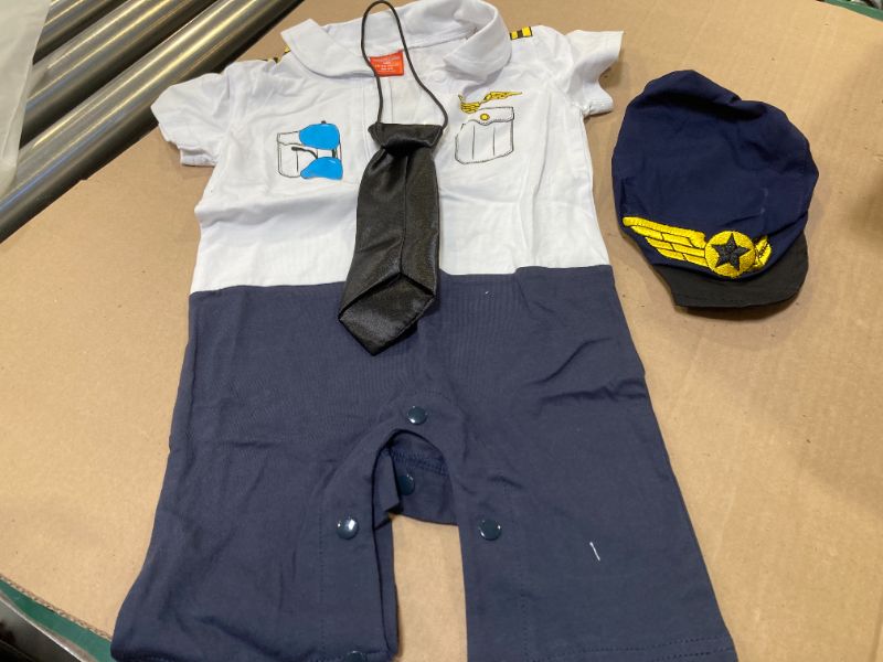 Photo 1 of COSLAND Baby Boys' 2pc Sailor Costume, Cotton, Infant Short Sleeve Romper, 0-18 Months