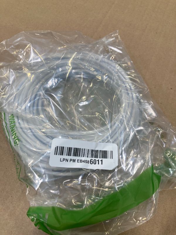 Photo 1 of Monoprice Cat6 14ft White Component Level Patch Cable UTP 28AWG 550MHz Pure Bare Copper Snagless RJ45 SlimRun Series Ethernet Cable