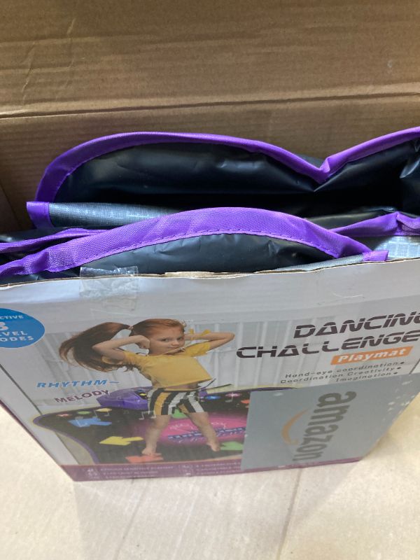 Photo 1 of Flooyes Dance Mat Toys for 3-12 Year Old Kids, Electronic Dance Pad with Light-up 8-Button Wireless Bluetooth, Music Dance with 5 Game Modes, Birthday Toys Gifts for 3 4 5 6 7 8 9 10+ Year Old Girls