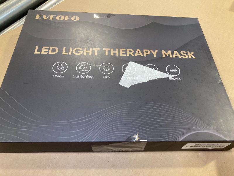 Photo 1 of EVFOFO Red Light Therapy Mask for Face, 7 Colors LED Face Mask Light Therapy At Home, Led Face Mask Light Therapy, Black