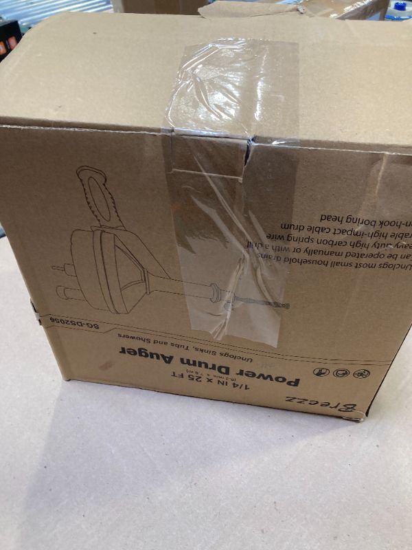 Photo 1 of Drain Auger, Clog Remover with Drill Adapter, 25 Feet Flexible Plumbing Snake Use Manually or Powered for Kitchen,Bathrom and Shower Sink,  