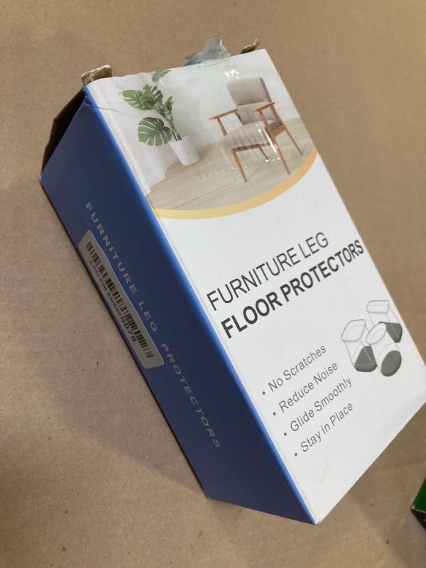 Photo 1 of 24 Pcs Chair Leg Floor Protectors for Hardwood Floors Silicone Covers to Protect Wood Tile Floors Felt Pads Furniture Leg Caps Non Slip Reduce Noise (Fit:1.3"-2")