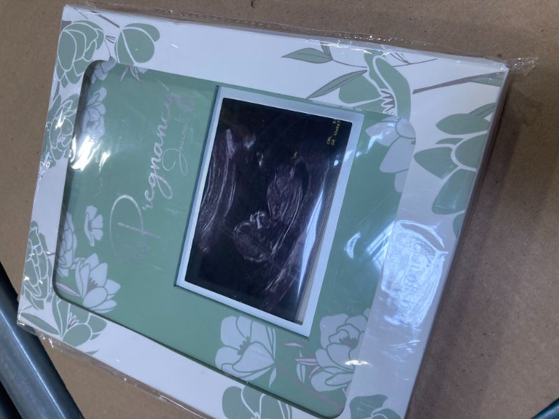 Photo 1 of Pregnancy Journal, Pregnancy Announcements - 80 Pages Hard Cover Baby Books For Mom To Be Gift, Baby Memory Book Keepsake, Gender Reveal Gifts For New Moms, Mother's Day Gifts (Sage)