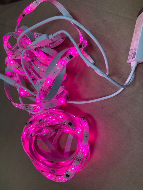 Photo 1 of Roku Smart LED Light Strip+, 32.8ft - Color Options with Adjustable Brightness & Temperature - Peel & Stick WiFi Smart Strip Lights Works Voice, Alexa & Google Assistant - Smart Home Product