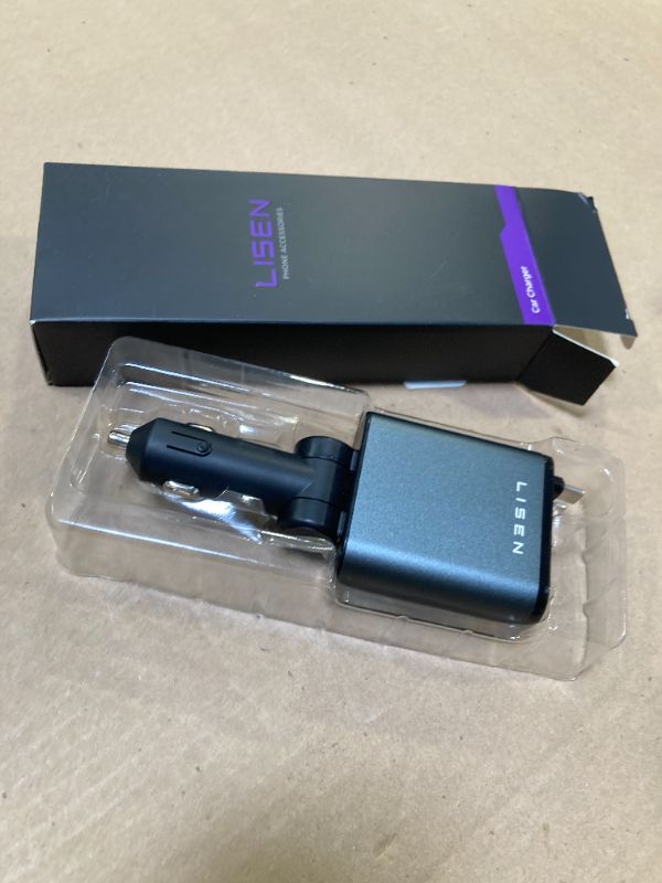 Photo 1 of LISEN Retractable Car Charger, 69W USB C Car Accessories Adapter for iPhone 16 USB C Charger Fast Charging, Fathers Day for Gifts, Travel Essentials Gifts for Women Men, for iPhone 16 15 14 13 12