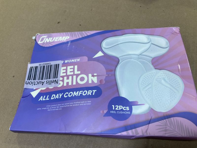 Photo 1 of ONUEMP Heel Cushion Inserts and Metatarsal Pads for Women, 3 Pairs Heel Grips and 3 Pairs Ball of Foot Cushions, Silicone Shoe Pads Insoles for High Heels, Blister Prevention for Too Big Shoes