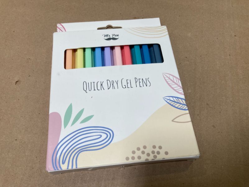 Photo 1 of Mr. Pen- Retractable Gel Pens, 12 Pack, Fast Dry, Gel Pens Fine Point 0.7mm, Retractable Pens, Cute Pens, Gel Ink Pens, Aesthetic Pens for Journaling, Fine Tip Pens