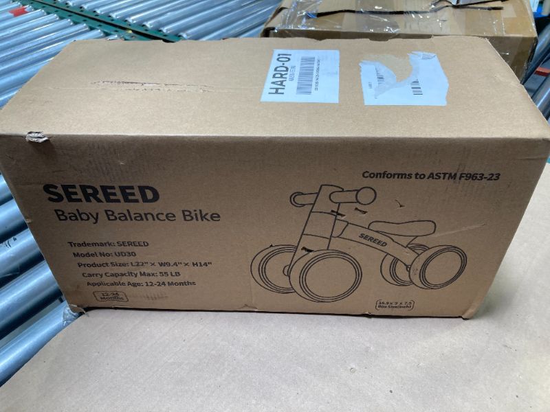 Photo 1 of SEREED Baby Balance Bike for 1-2 Year Olds - 4 Wheels, First Bike for Toddlers, Birthday Gift (Green)