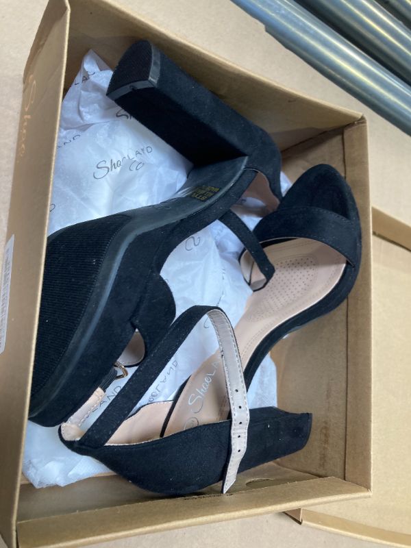 Photo 1 of Shoe Land Women's Platform Heels - Chunky Block Heeled Sandals with Ankle Strap, Open Toe Dressy High Heels for Women, Comfortable Prom, Wedding & Party Pumps 2025, 1099Black, Size 6.0, Enlove