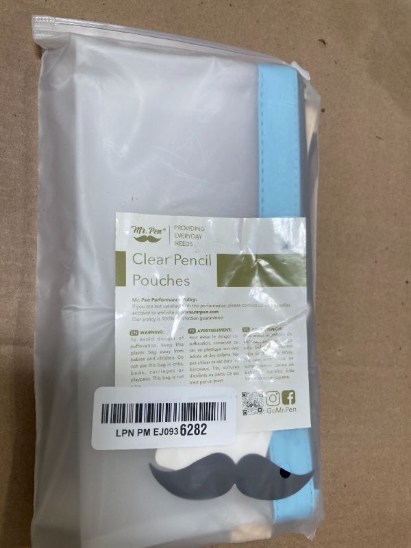 Photo 1 of Mr. Pen- Clear Pencil Pouch, 3 Pack, Clear Pencil Case, Pencil Bags, Clear Pouch, Pencil Case for Kids Pencil Case, Clear Makeup Pouch, Kids Pencil Pouch, Pencil Cases, Clear Make Up Bag