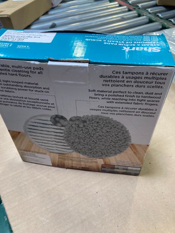 Photo 1 of Shark Steam & Scrub Dirt Grip Soft Scrub & Dusting Washable Pads, Fully Reusable, Powerful Cleaning on All Sealed Hard Floors, Compatible with S8001, S8201, S7201 & S7001, Grey, XKITP7000D