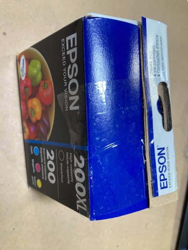 Photo 1 of EPSON 200 DURABrite Ultra Ink High Capacity Black & Standard Color Cartridge Combo Pack (T200XL-BCS) Works with WorkForce WF-2520, WF-2530, WF-2540, Expression XP-200, XP-300, XP-310, XP-400, XP-410, Black and color combo pack